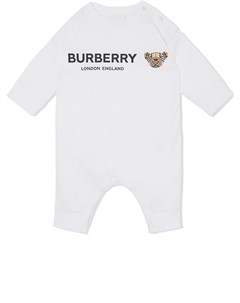 Комбинезон для новорожденного с логотипом Burberry kids