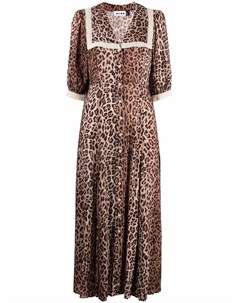 Платье Ellen с леопардовым принтом Rixo