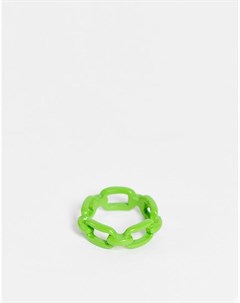 Металлическое кольцо цвета яблока с покрытием Asos design