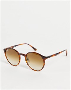 Круглые солнцезащитные очки в коричневой оправе в стиле унисекс 0RB4337 Ray-ban®