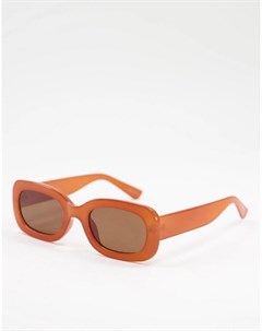 Женские круглые солнцезащитные очки оранжевого цвета Jeepers peepers