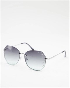 Женские круглые солнцезащитные очки в серебристой оправе Jeepers peepers