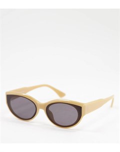 Женские солнцезащитные очки кошачий глаз в матовой коричневой оправе эксклюзивно для ASOS Jeepers peepers