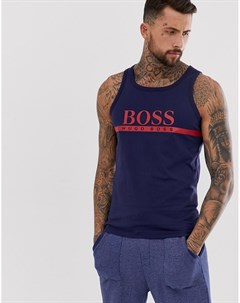Темно синяя майка с логотипом bodywear Boss