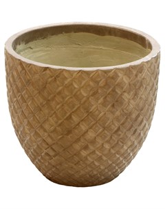 Кашпо Ромбы 70x65 бронза Hoang pottery