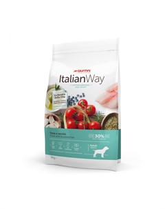 Беззерновой для собак со свежей форелью и черникой контроль веса и профилактика аллергии 12 кг Italian way