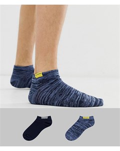 Комплект из 2 пар носков из органического хлопка с нашивкой логотипом Calvin klein jeans