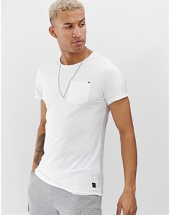 Белая футболка с карманом Blend