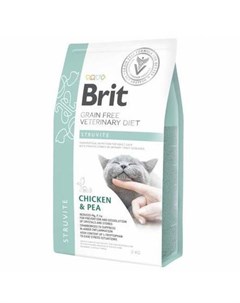 Veterinary Diet Cat Grain free Struvite Сухой корм для кошек Беззерновая диета при струвитном типе М Brit*