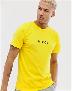 Желтая футболка с логотипом Nicce