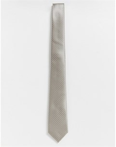 Серебристый атласный галстук Only & sons