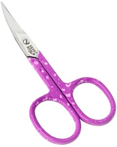 Ножницы для ногтей изогнутое лезвие пурпурное покрытие CLASSIC Silver star