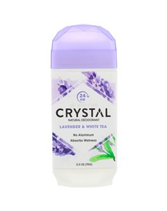 Дезодорант твёрдый невидимый лаванда и белый чай Body Deodorant 70 г Crystal