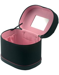 Сумка для парикмахерских инструментов полимерный материал черно розовая 25х18х20 5 см Dewal professional