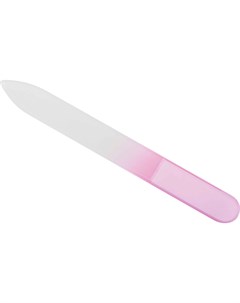 Пилка для ногтей стеклянная розовая 14 см Dewal beauty