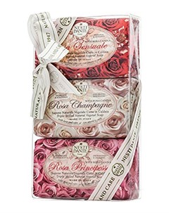 Набор мыла для тела Роза Rosa Gift Kit 3 150 г Nesti dante