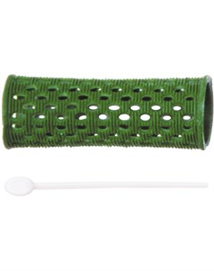 Бигуди пластиковые зеленые d 26 мм 12 шт уп Dewal professional