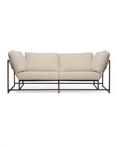 Двухместный диван комфорт белый 193x63x90 см The_sofa