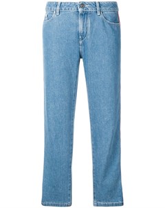 Укороченные джинсы с полосатой аппликацией Karl lagerfeld
