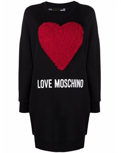 Платье толстовка с аппликацией Love moschino