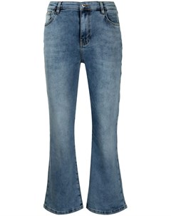 Укороченные джинсы с эффектом потертости Twinset
