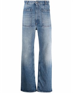 Широкие джинсы с завышенной талией Mm6 maison margiela