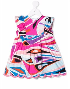 Платье мини с абстрактным принтом Emilio pucci junior