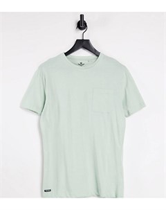 Шалфейно зеленая футболка с короткими рукавами и карманом Tall Threadbare