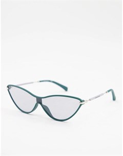Зеленые солнцезащитные очки кошачий глаз Calvin klein jeans