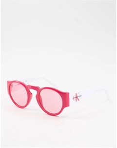 Красные солнцезащитные очки с логотипом Calvin klein jeans
