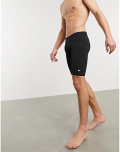 Черные шорты для плавания с логотипом Nike swimming