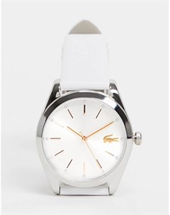 Часы с белым ремешком Parisienne Lacoste