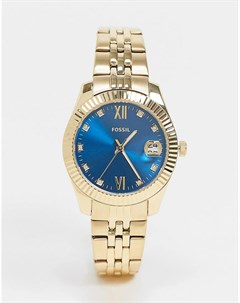 Золотистые женские часы браслет ES4947 Fossil