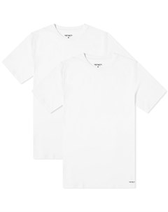 Комплект футболок Standard Crew Neck T Shirt 2 Pack White White 2021 Carhartt wip