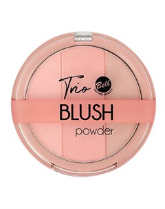 Румяна для лица TRIO BLUSH POWDER тон 01 Bell