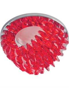 Встраиваемый светильник Peonia DLS P110 GU5 3 CHROME RED 10731 Fametto