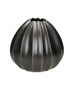 Ваза декоративная керамика черная 22 8x22 8x21cm Kersten
