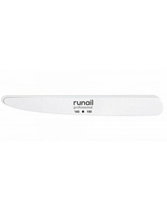 Пилка для искусственных ногтей белая нож 100 180 Runail