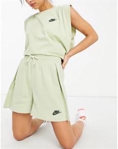 Флисовые шорты оливково зеленого цвета с классической посадкой Earth Day Nike