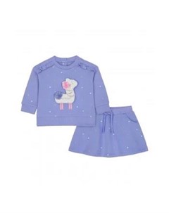 Толстовка и юбка Лама в комплекте фиолетовый Mothercare