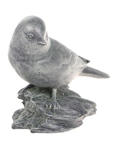 Фигурка Птичка серебряная 7х12 5 см Kaemingk garden