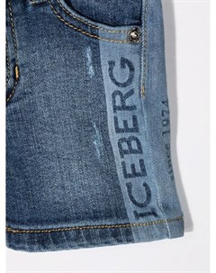Джинсовые шорты с логотипом Iceberg kids