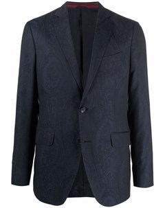 Однобортный пиджак с узором пейсли Etro