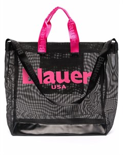 Сетчатая сумка тоут с логотипом Blauer