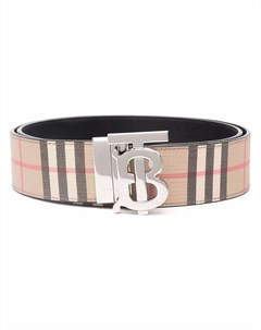 Двусторонний ремень в клетку Vintage Check с монограммой Burberry