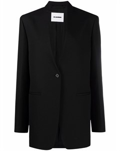 Удлиненный блейзер без воротника Jil sander