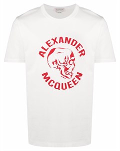 Футболка с логотипом Skull Alexander mcqueen