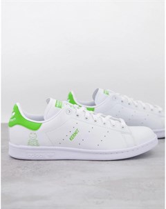 Белые кроссовки из экологичных материалов с изображением лягушонка Кермита x Disney Stan Smith Adidas originals