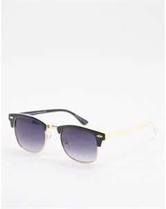Черные солнцезащитные очки в стиле ретро с дымчатыми стеклами Cally Accessorize