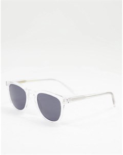 Круглые солнцезащитные очки с прозрачной оправой в стиле унисекс Bate A.kjaerbede
